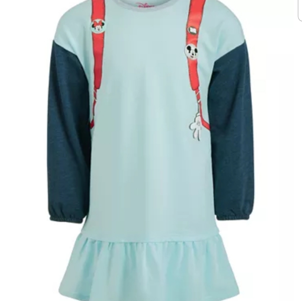 Little Girls Mickey & Minnie Mouse Backpack Dress